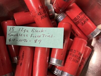 Lower Prices! Field Trial Blanks.