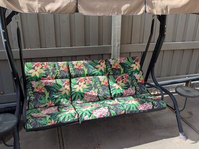 three seater swing with canopy.