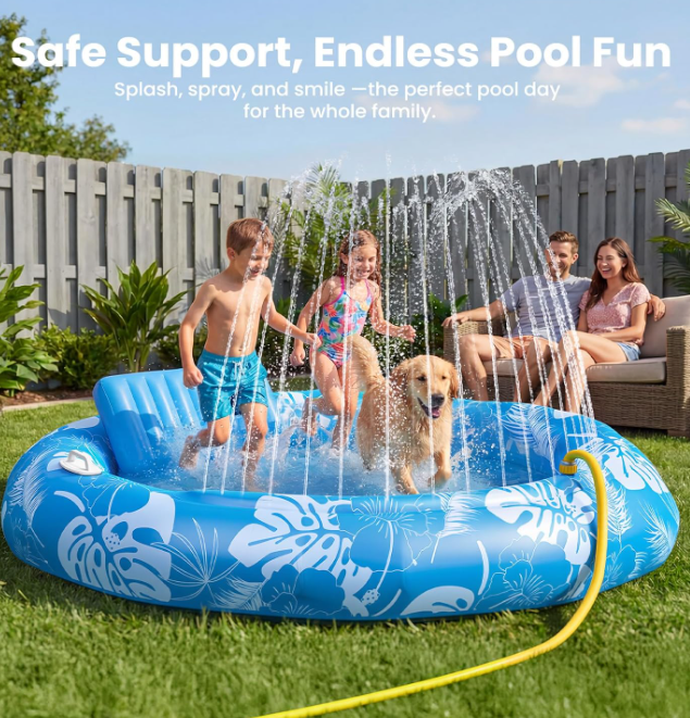 New in box Pool Lounger Float with Sprinkler