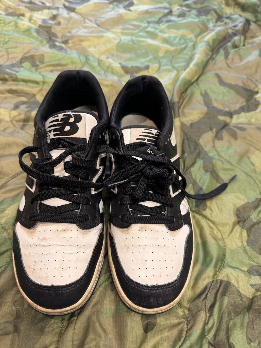 New Balance 480 Black/White Sneakers - Men's 8.5