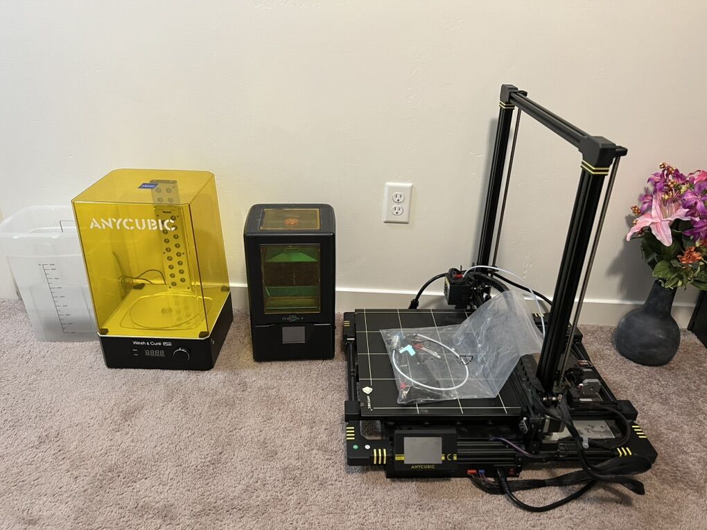 Complete 3D Printing Setup - FDM + Resin NEED GONE