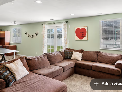 Dark Brown Sectional RC Wiley brand (Used in an Airbnb)