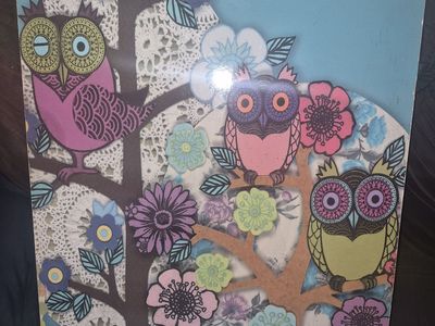 Colorful Owls Wall Art Print