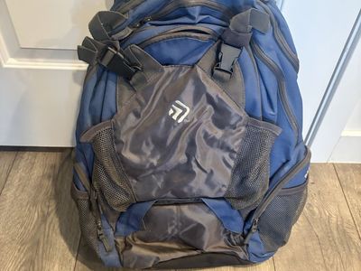 Unbranded Blue & Gray Large Capacity Backpack - Multi-Compartment Daypack