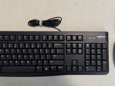 Logitech Wired USB Keyboard and Optical Mouse Combo Black