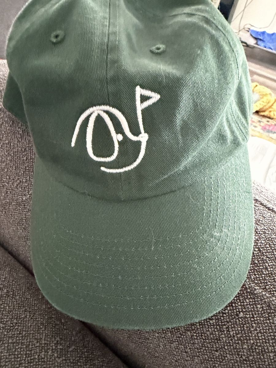 ‘Puppies and Golf hat - 47 Brand Green Golf Embroidered Hat Cap