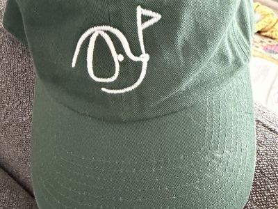 ‘Puppies and Golf hat - 47 Brand Green Golf Embroidered Hat Cap