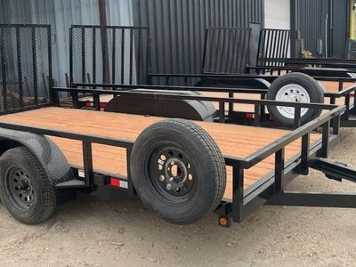 New Big Bubbas 7x14 Tandem Loaded out Trailer with Spare Tire