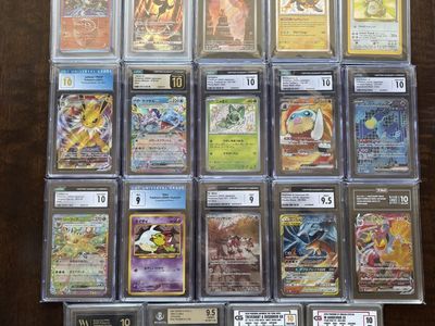 Pokemon slabs.