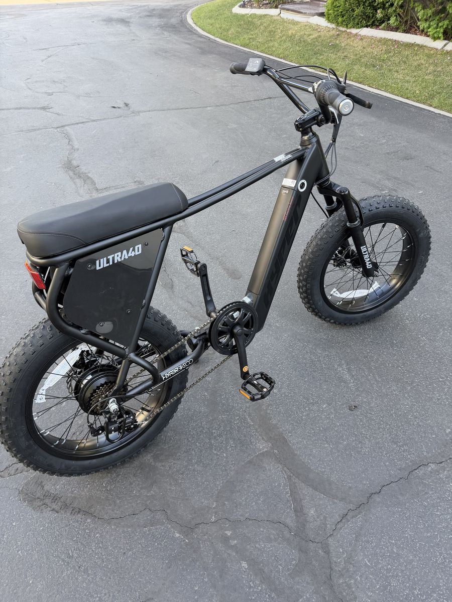 Hyper Bicycles 20" Ultra 40, 36V Electric Bike, 250W Motor, Matte Black