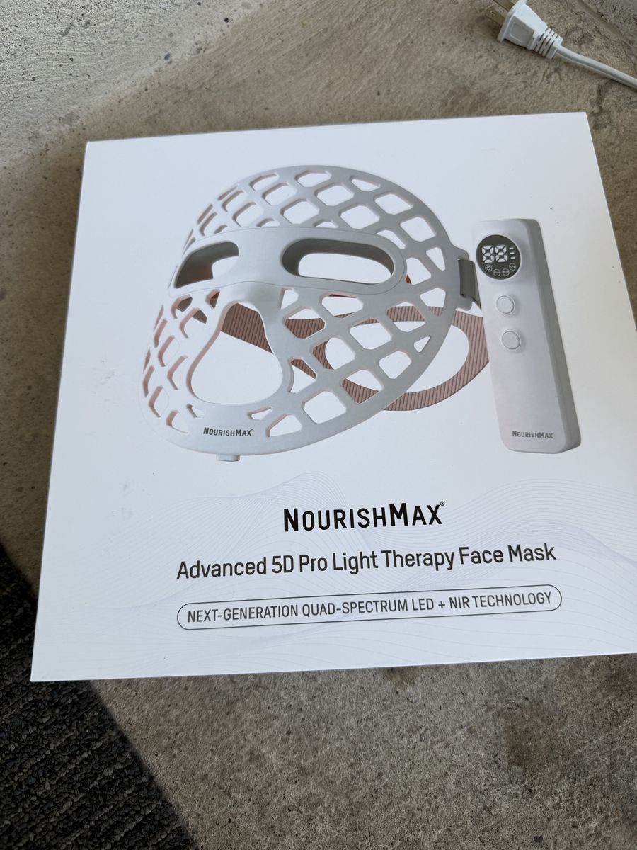 NourishMax Advanced 5D Pro Light Therapy Face Mask - Quad-Spectrum LED + NIR