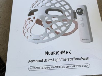 NourishMax Advanced 5D Pro Light Therapy Face Mask - Quad-Spectrum LED + NIR
