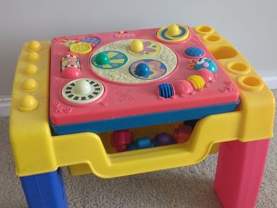 Fisher-Price Baby Activity Table with Lights and Sounds - Educational Toddler Toy