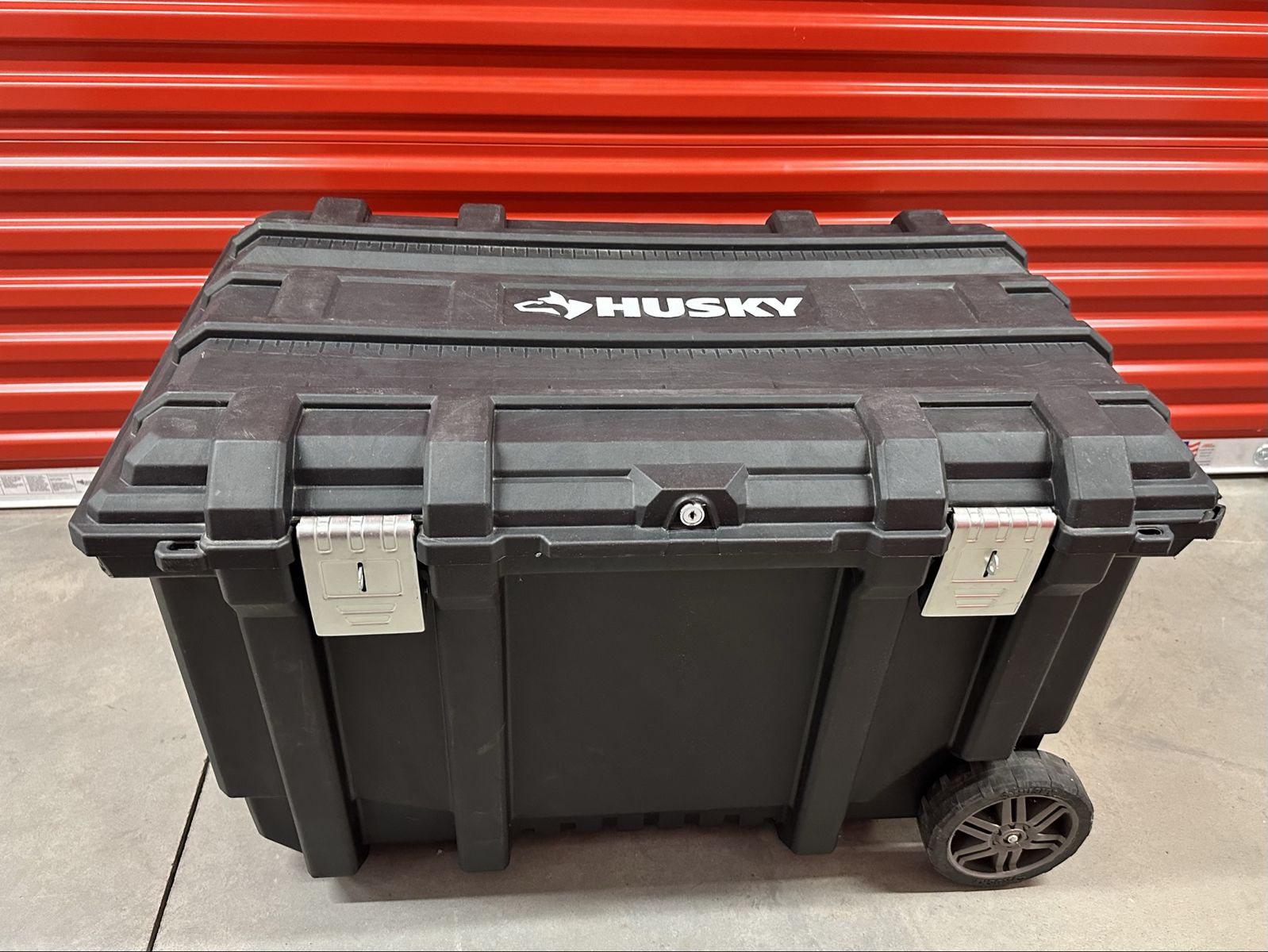 Husky 37in 50 Gal Rolling Tool Box Utility Cart