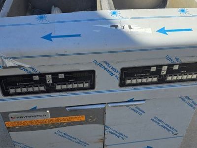 NEW frymaster Commercial Deep Fryer Oil Filter System, Stainless Steel, on Casters, damaged freight new never used. in plastic.