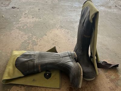 Flytech Steel Shank Wader Boots Size 8