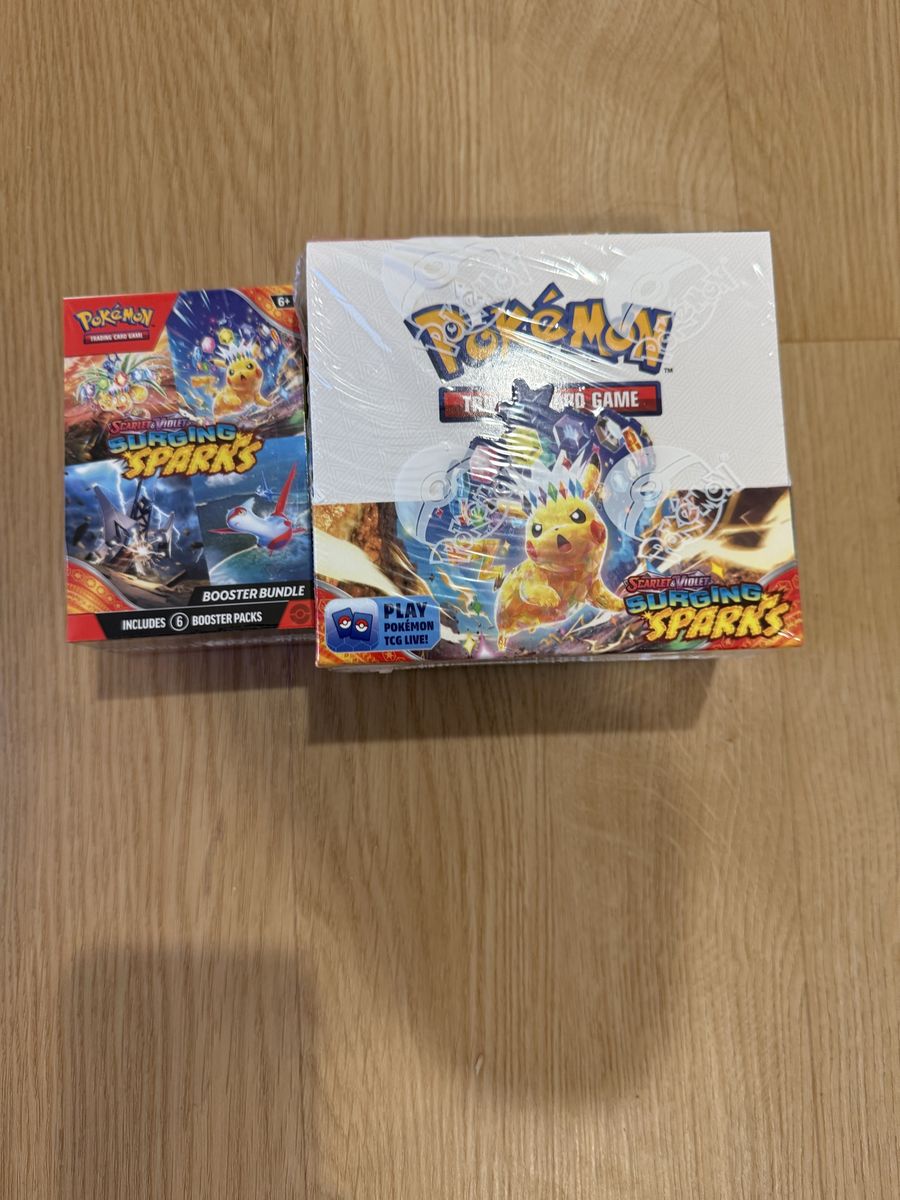 Pokemon Surging Sparks Booster Box + Bundle