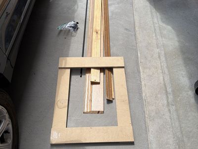 Wood Trim and curtain rod