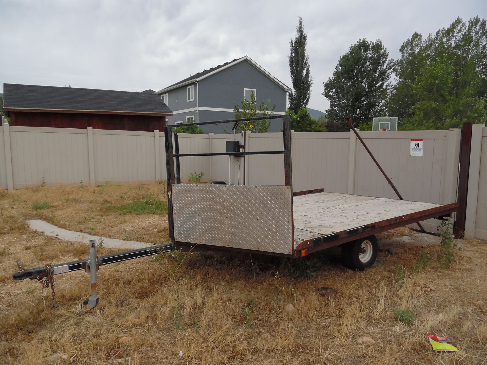 8' x 12' General V Nose Utility Trailer