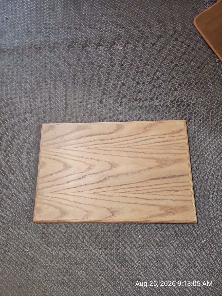Solid Oak Lazy Susan sharing plate