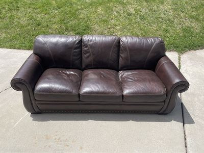 Leather Couch in Good Condition