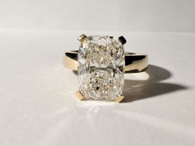 Elongated Cushion Cut Lab Grown Diamond Ring