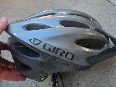 Giro Indicator Bike Helmet – Metallic Silver Universal Adult Cycling Helmet
