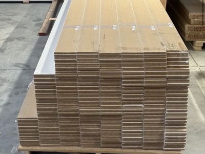 1/2" x 5" x 16' Primed MDF Baseboard #603 Bullnose