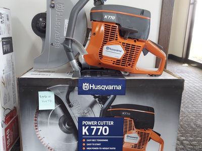 Husqvarna K770 Power Cutter, Easy Start, High Power-to-Weight Ratio, Easy Belt Tensioning