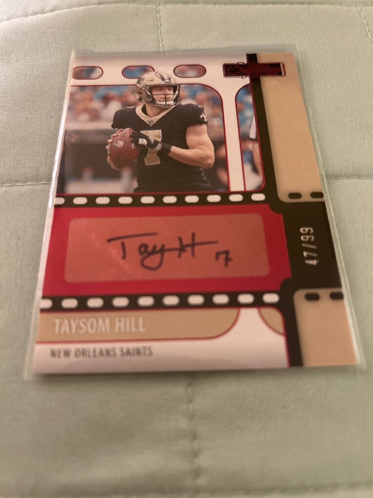 Taysom Hill Autograph 47/99 New Orleans Signature