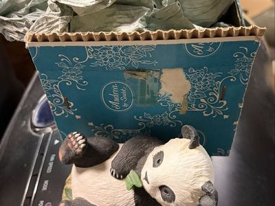Vintage porcelain panda bear figurine