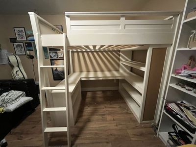 Pottery Barn full size loft bed