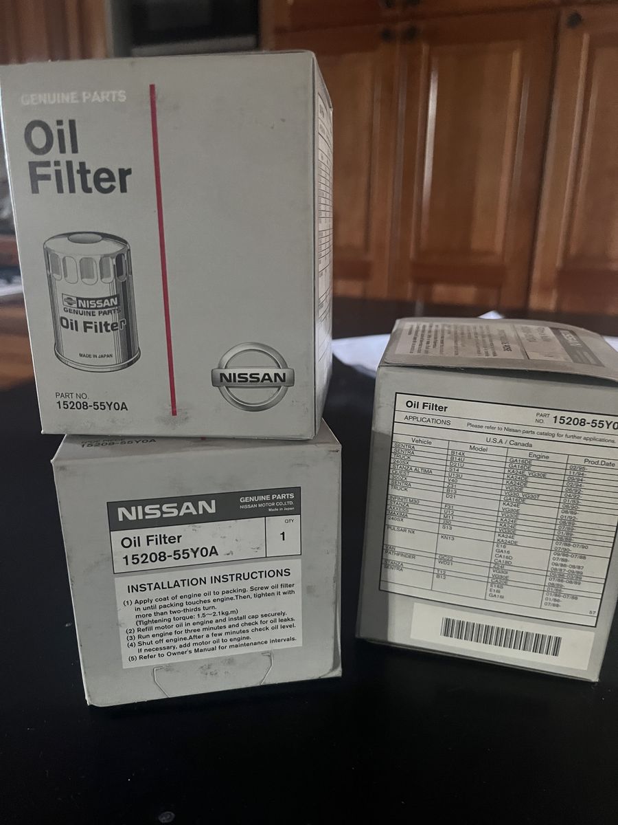 New Nissan oil filters