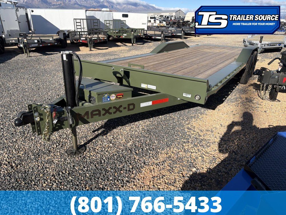 8.5x24 Maxx-D T8X Power Tilt Trailer -  17.5K GVWR - Hydraulic Jack(s)