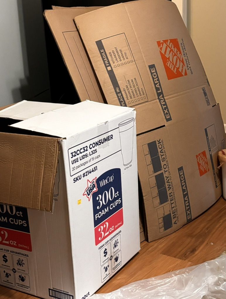 Free, Large And Extra Large Moving Boxes