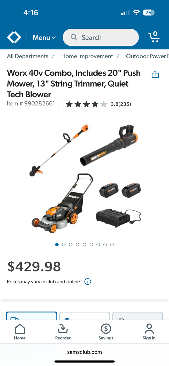 Worx Nitro 3 in 1 40v Combo