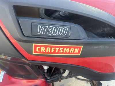 Craftsman YT 3000 Platinum 21.0 HP Lawn Mower Riding Mower