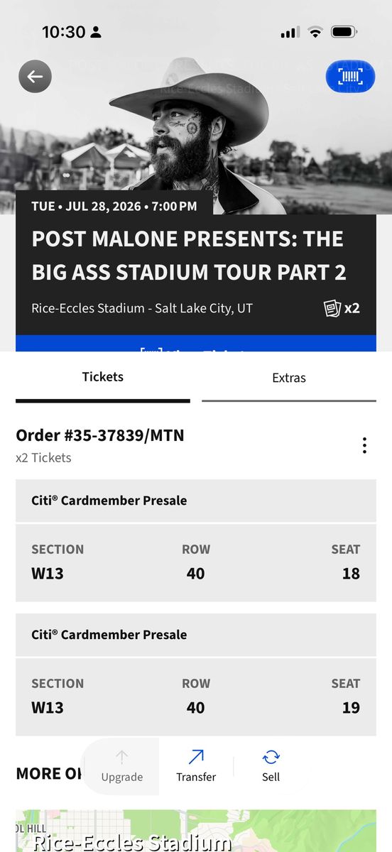 2 Post Malone "Big Ass Stadium Tour Part 2" Tickets - Rice-Eccles Stadium TONIGHT