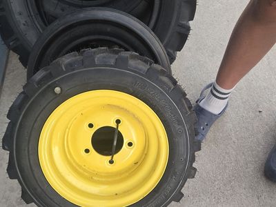 Assorted Tractor, Mower, and Utility Tires and Wheels (Used)