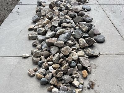 FREE small, medium, and large garden rocks and pavers