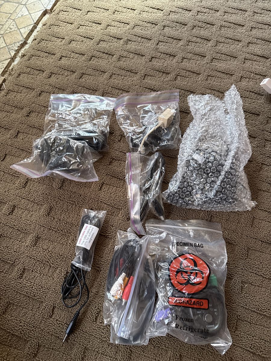 Assorted Electronic Cables & Adapters - USB, RCA, VGA, Power Cords