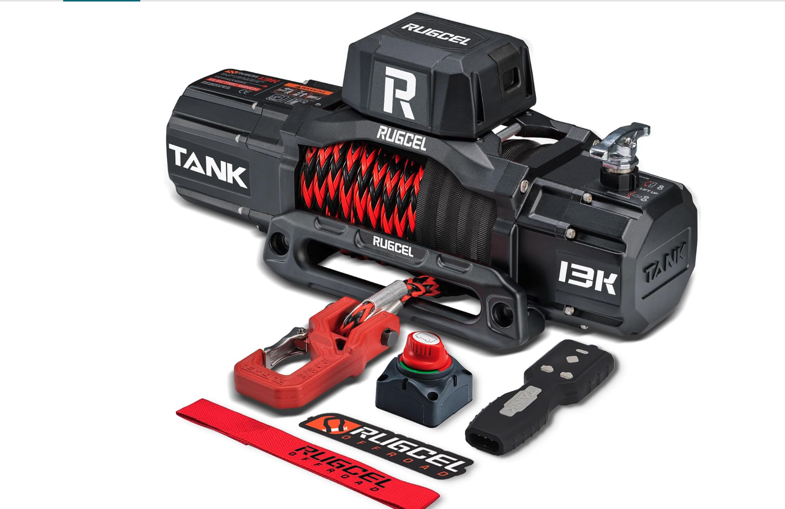 New in Box WINCH 13500 lb Synthetic Rope, 12V IP68 Waterproof with Wireless & Wired Remote,