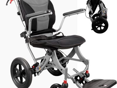 Ergonomic Transport Chair / Foldable Travel Wheelchair