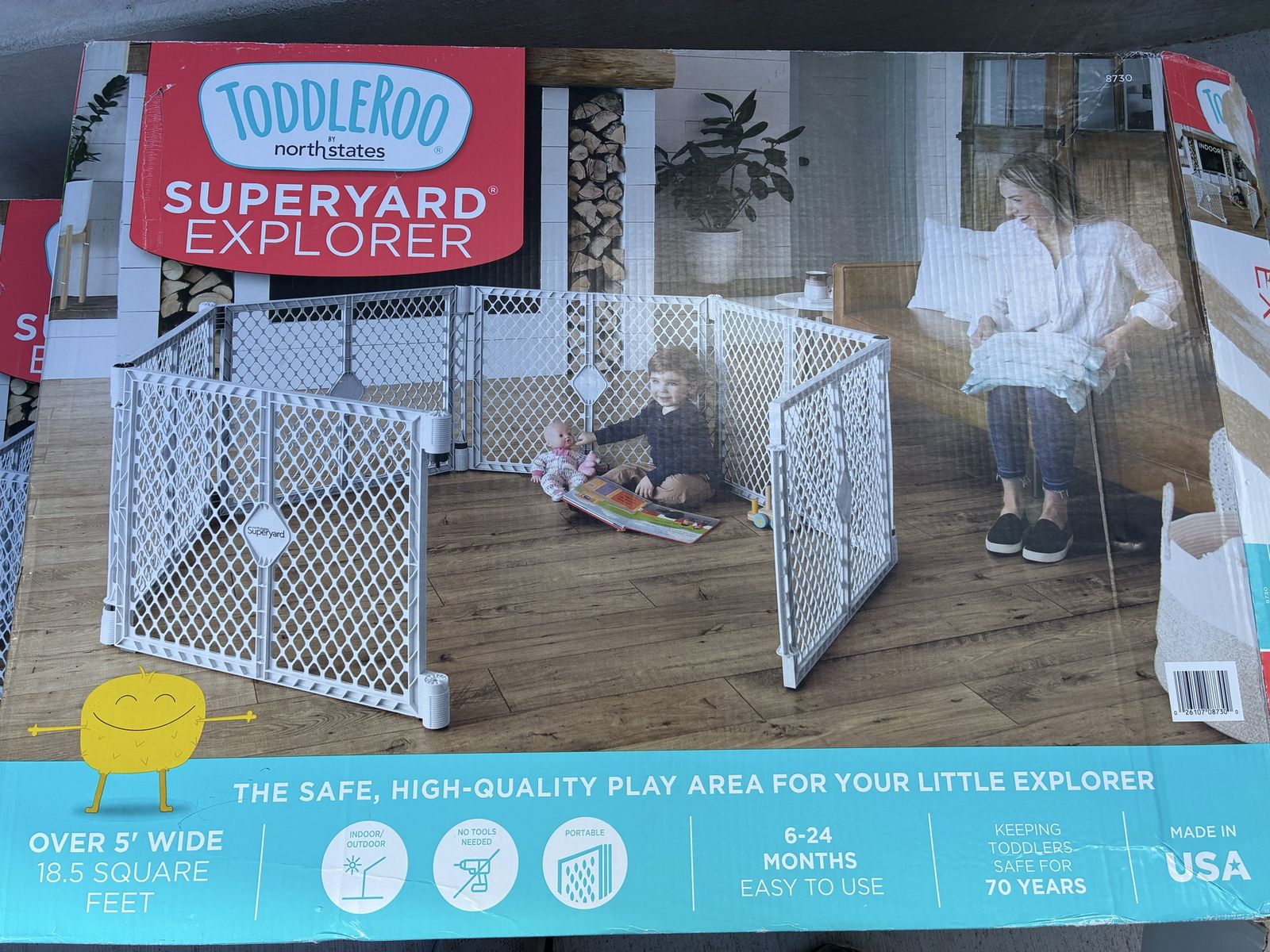 2 large play pen / play yard baby gates