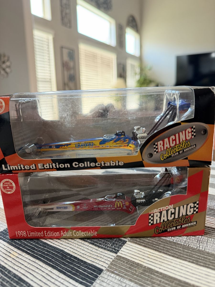 RCCA Action Racing Collectables Top Fuel Dragsters. Cory McDonalds and Blaine Johnson Travers. Limited Production