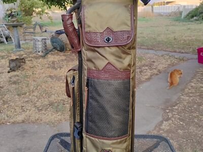 Datrek, Classic Golf Cart Bag. Canvas And Leather