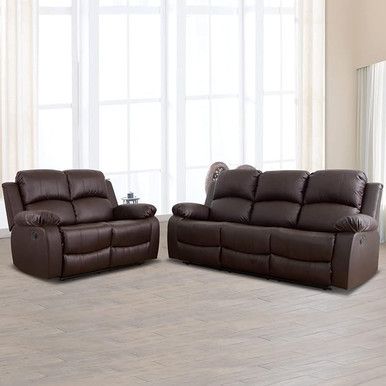 NEW RECLINING Leather SOFA & LOVESEAT - NEW IN BOX