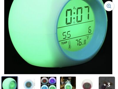 Multi color clock lights