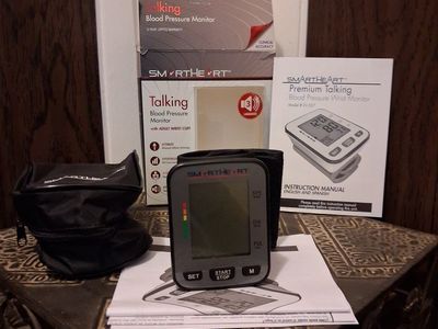 SmartHeart Premium Talking Blood Pressure Wrist Monitor Model 01-527