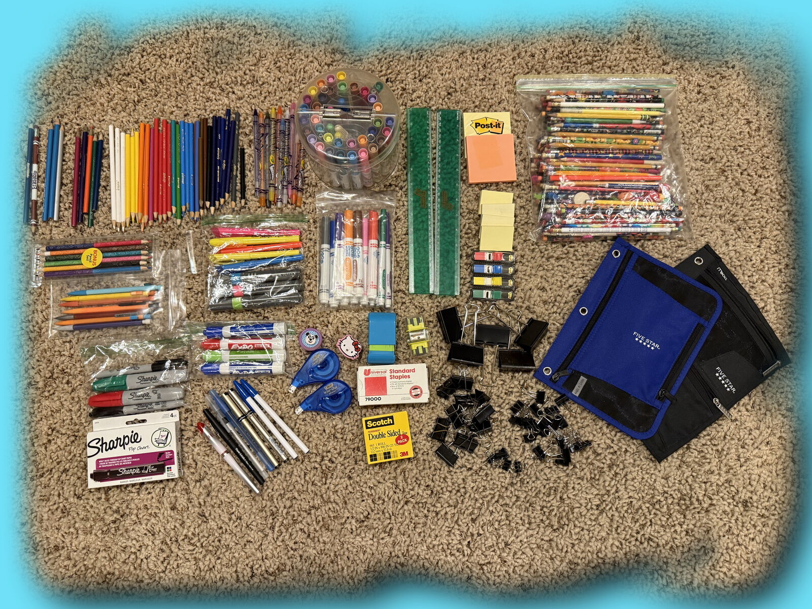 School, Work and Art Supplies (Various Items)